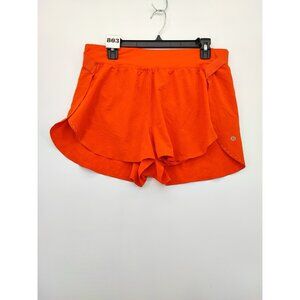 Lululemon Women's Fast And Free High Rise Orange Shorts Size 10 US